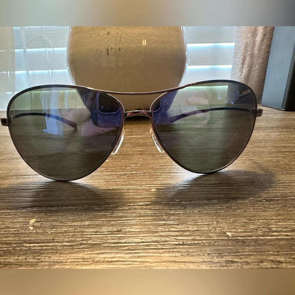 Smith "Langley" aviator sunglasses with Dark Violet lenses